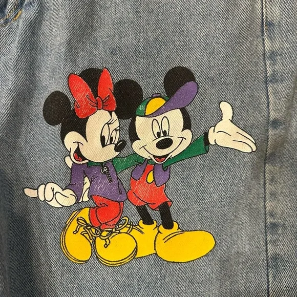 Vintage 90s Disney Mickey Jerry Leigh jean shorts - small - Picture 2 of 6